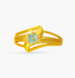 The Teal Flower Ring